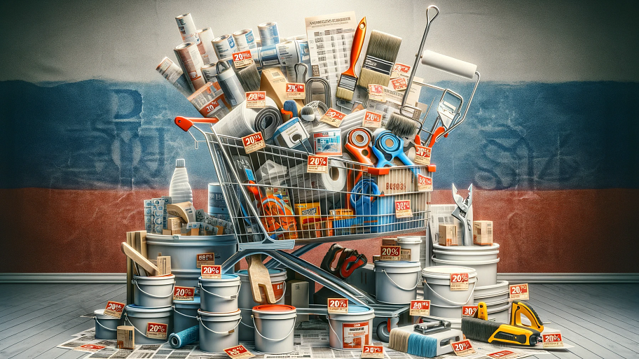 Ослабление рубля может привести к увеличению затрат на материалы для ремонта жилья в России на 20-30%