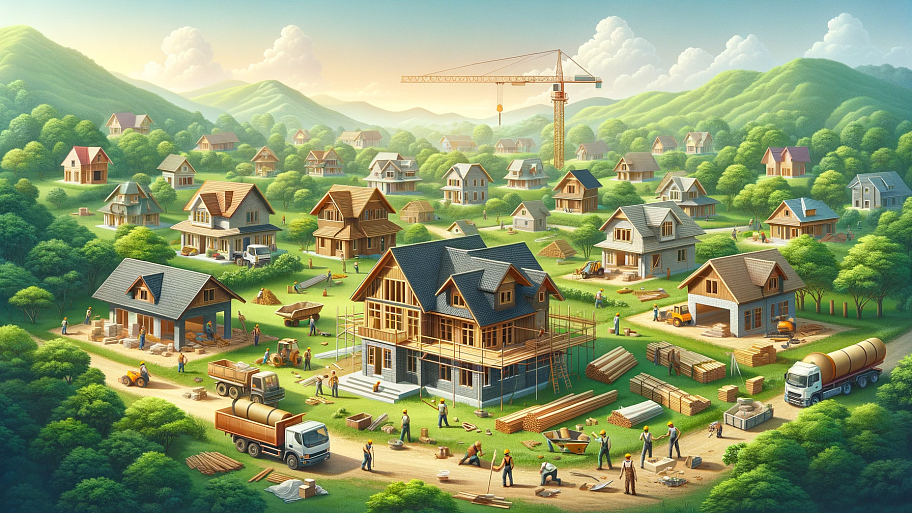 В России за год подорожало строительство загородных домов